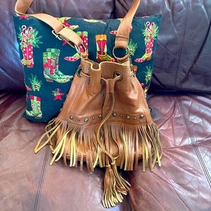 STS Ranchwear Drawstring Bucket Handbag